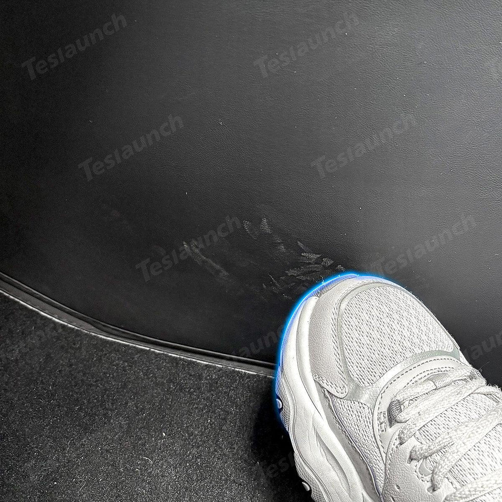 Center Console Side Kick Protectors – Leather Covers for Tesla Model Y Juniper 2025+ - Evooor