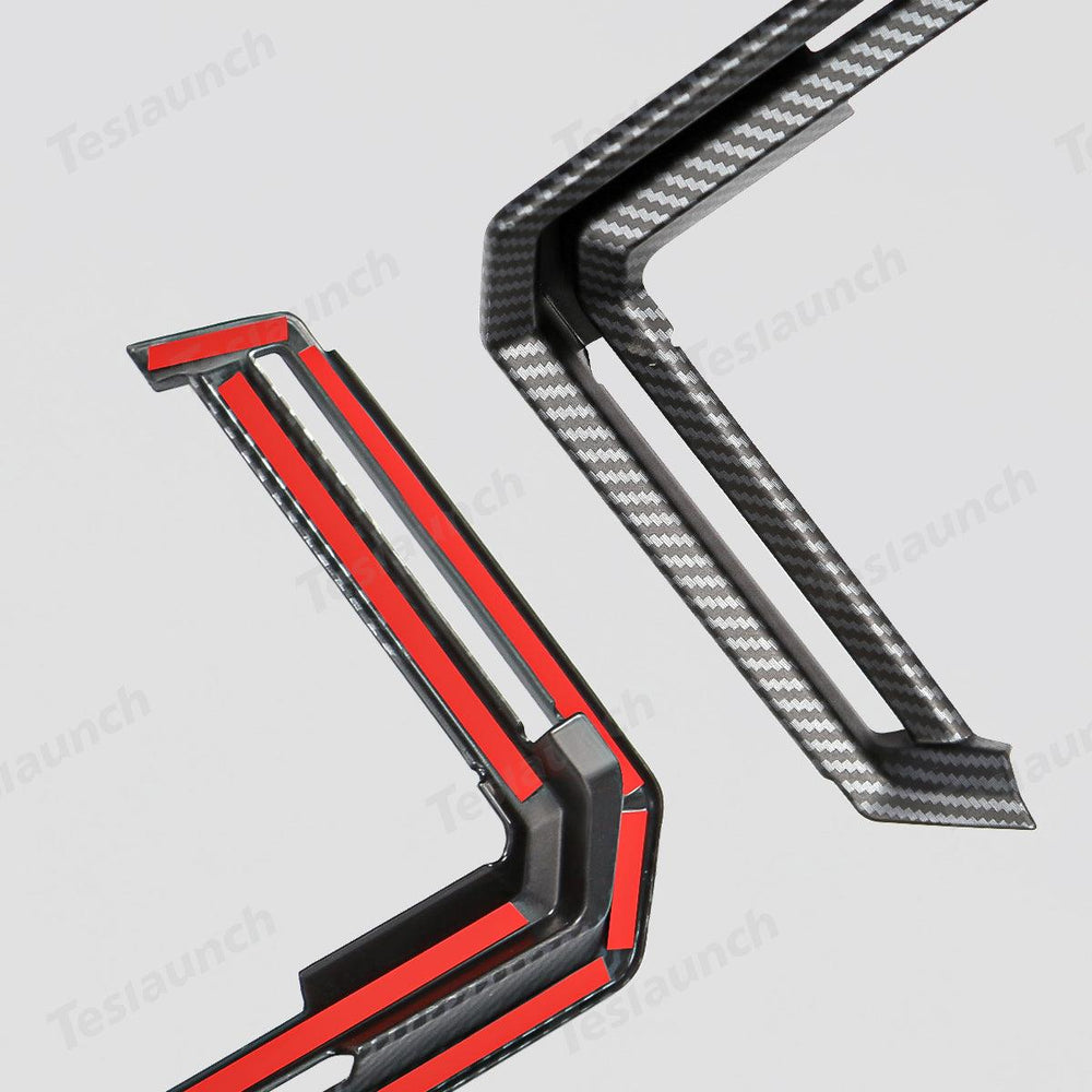 Carbon Fiber Style Rear Air Conditioning Vent Trim Cover for Tesla Cybertruck - Evooor