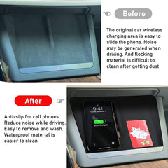 Model S/X Wireless Charging Anti-slip Mat for Tesla(2021-2023) - Evooor