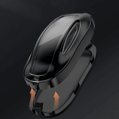 Model 3/Y/S/X Alloy and Leather Key Fob Cover for Tesla - Evooor