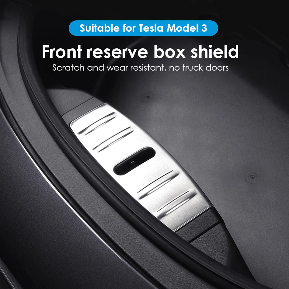 Durable Stainless Steel Front Trunk Cover for Model 3 with Enhanced Protection - Evooor