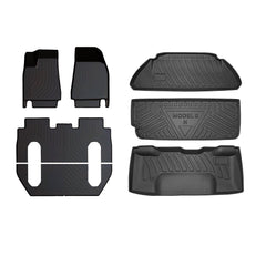 Tesla Model X Floor Mats Trunk Mat Cargo Liner for All Weather (2015-2020) - Evooor