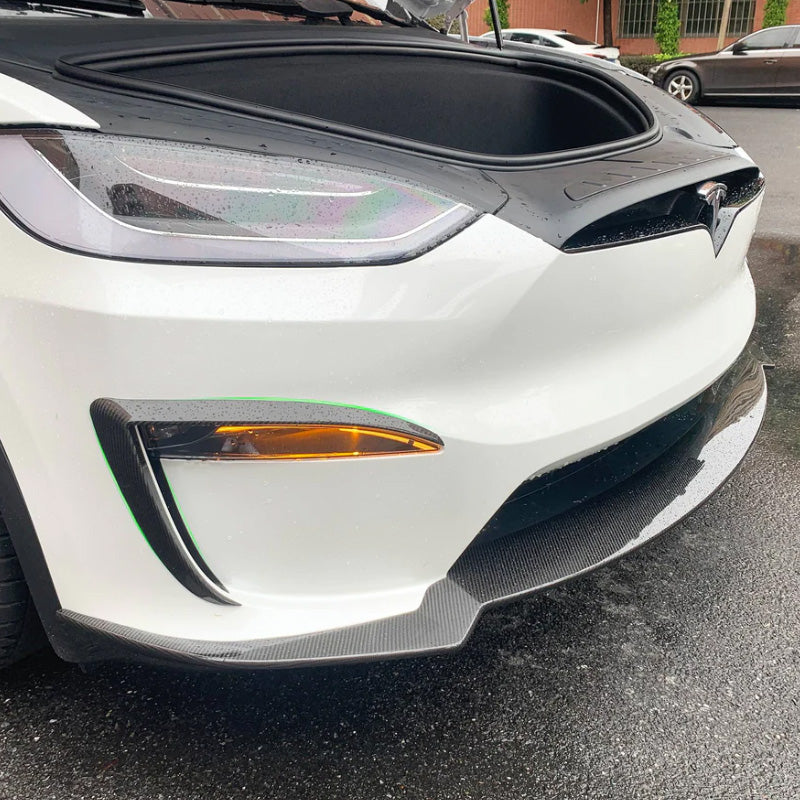 Echte Kohlefaser] Türverkleidungsabdeckung für Tesla Model X 2021+