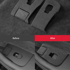 Model 3/Y Tesla Alcantara Window Switch Button Cover for Tesla(2017-2023)-for Left Hand Drive - Evooor