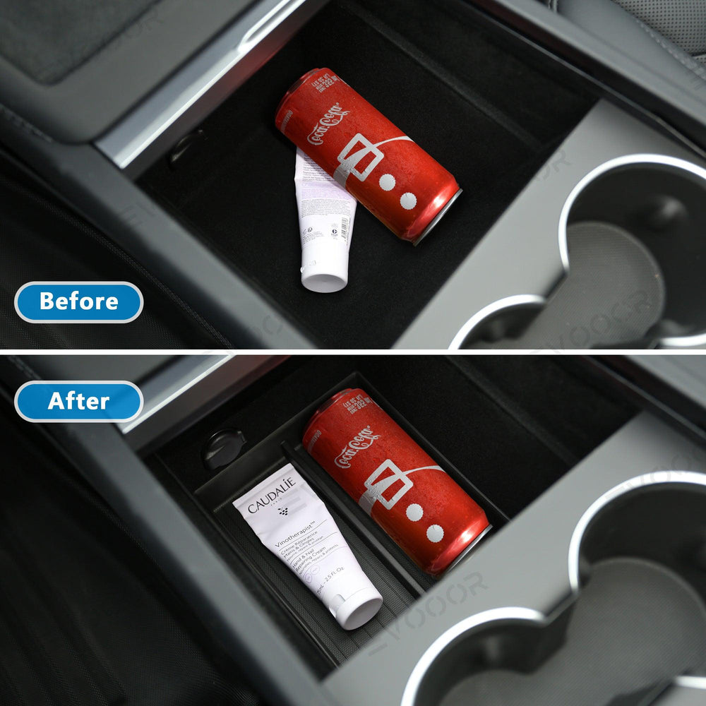 2024 Model 3 Highland Center Console & Armrest Box Underneath Storage Tray for Tesla - Evooor
