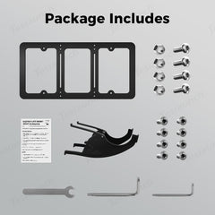 No-Drill Adjustable Front License Plate Mount for Tesla Model X (2021+) - Evooor