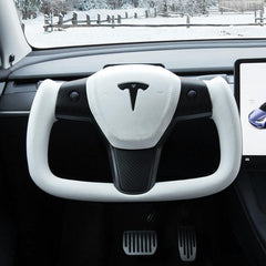 Tesla Model 3/Y Yoke Style Carbon Fiber Steering Wheel - Evooor
