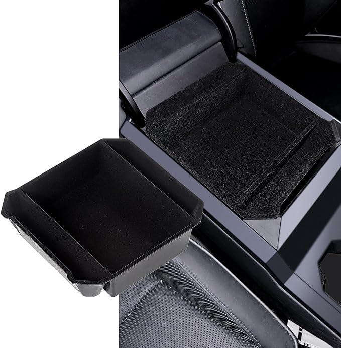 Flocked Liner Armrest Storage Box(ABS) For Tesla Cybertruck - Evooor