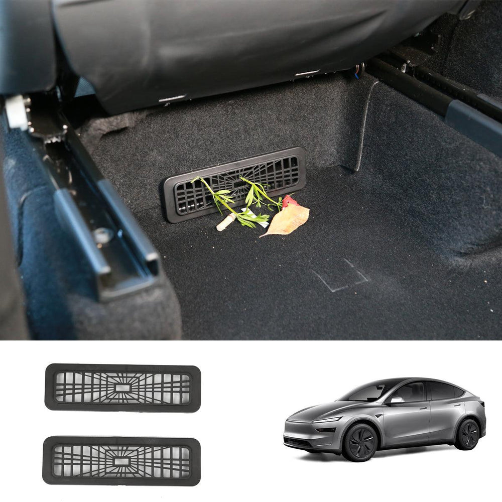 Tesla Model Y Air Vent Guard Cover Set - Protect Under Seat Vents - Juniper - 2025+ Model - 2 Pieces - Evooor