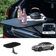 Collapsible Trunk Table: Easy Setup & Compact Design for Universal Vehicle Fitment - Evooor