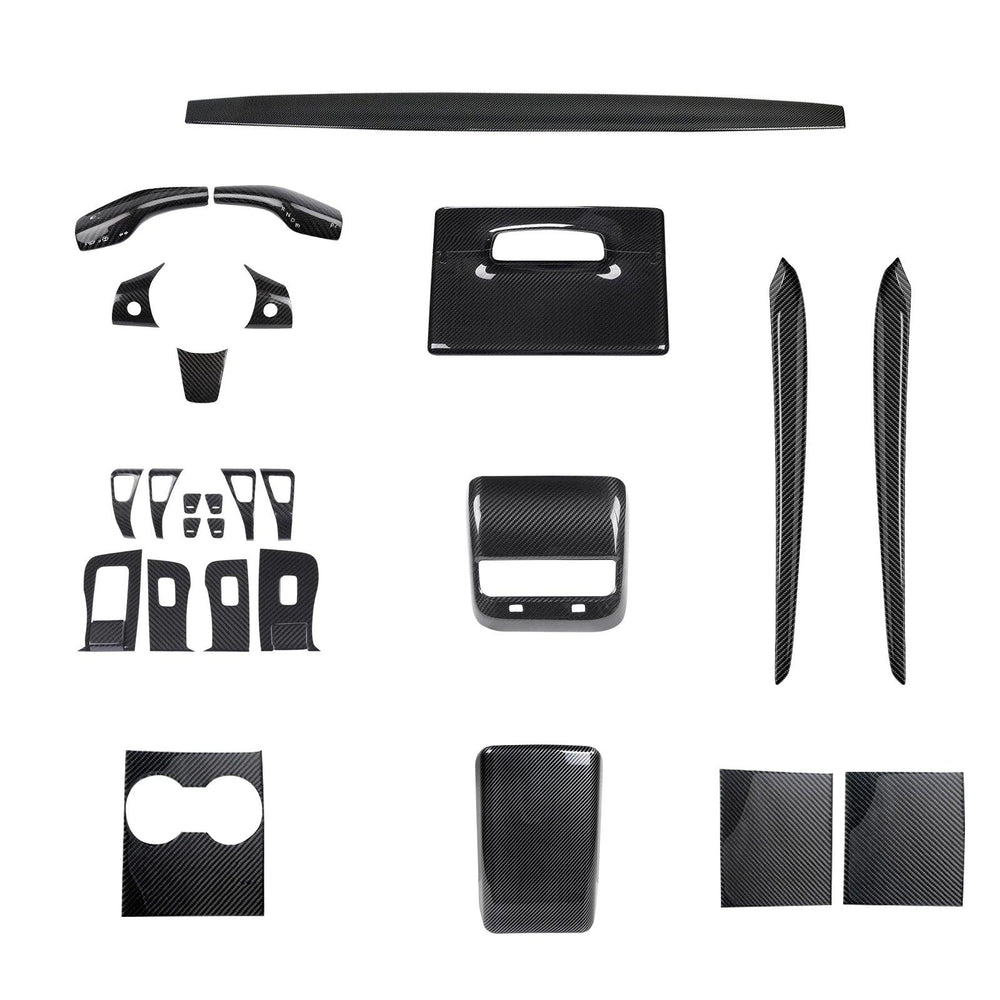 Premium Carbon Fiber Interior Trim Kit for Tesla Model 3 and Model Y - Upgrade Your Interior with High-Quality Wraps - Evooor