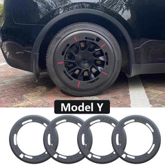 Set of 4 Tesla Model Y 20'' Induction Wheel Hubcaps - Sleek Full Coverage Design for Enhanced Style - Evooor