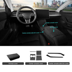 Model 3/Y Alcantara Accessories for Tesla - Evooor