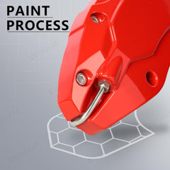 Red Tesla 2021-2023 Model S/X Brake Caliper Covers (4Pcs) - Evooor