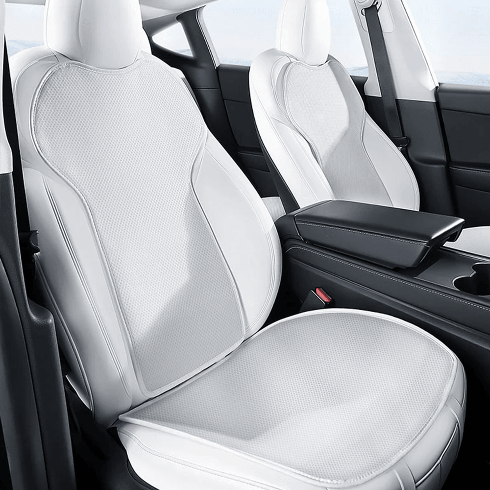 Premium Cooling Car Seat Cushion for Tesla Model 3/Y - Ultra Breathable Ice Silk Technology - Evooor