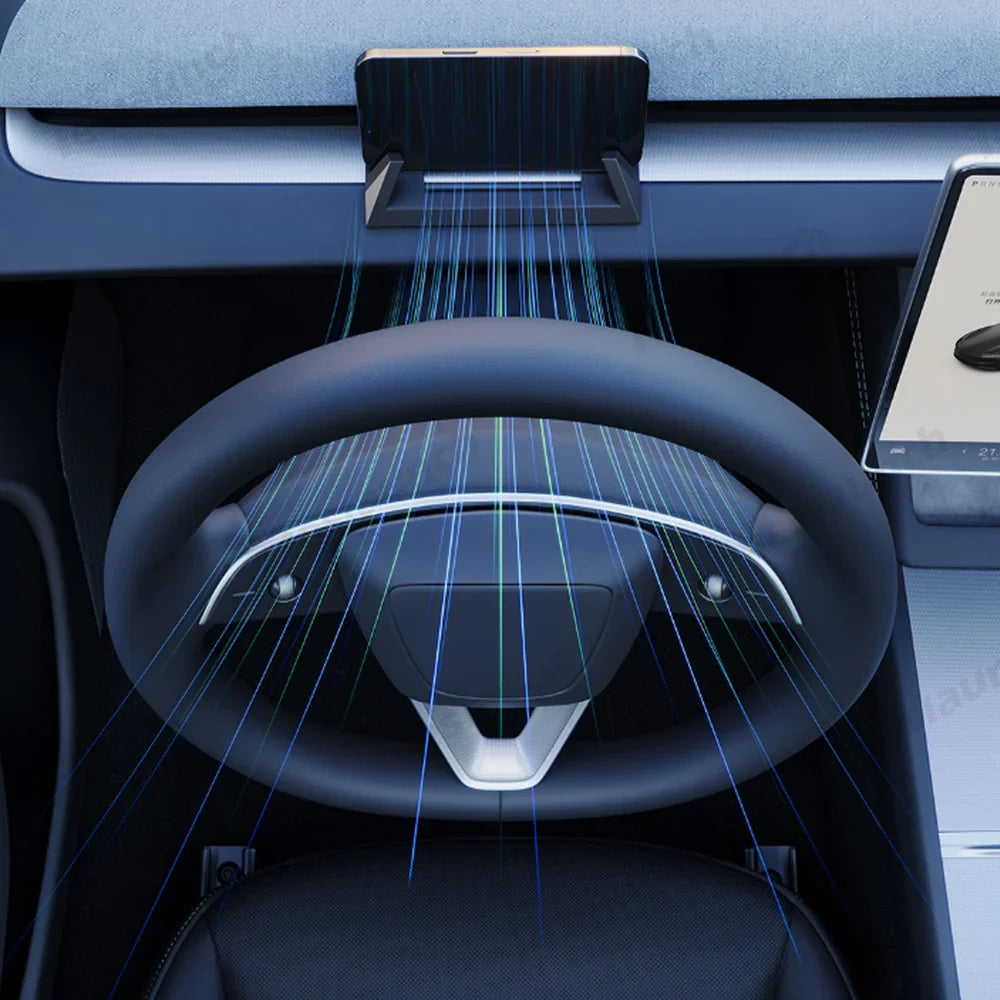 Highland 2024+ Model 3 / Juniper 2025+ Model Y Dashboard TPE Phone Mount Stand Holder - Evooor