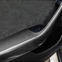 High-Quality Carbon Fiber Armrest Trims for Tesla Model Y Juniper 2025+ (Set of 4) - Evooor
