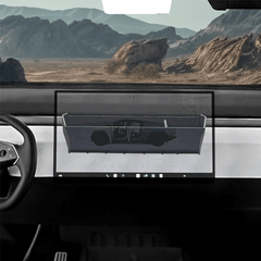 Silicone Center Console Behind Screen Storage Box for Cybertruck - Evooor