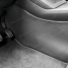 Center Console Side Kick Protectors – Leather Covers for Tesla Model Y Juniper 2025+ - Evooor