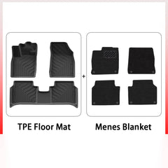 Interior TPE Floor Mats For Left-Drive VW ID.4 2021-2025 - Evooor
