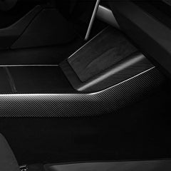 Luxury Gloss Carbon Fiber Interior Trim Panel Upgrade compatible with Tesla Model 3 (2024 and newer) - Side Console Accent Kit - Evooor