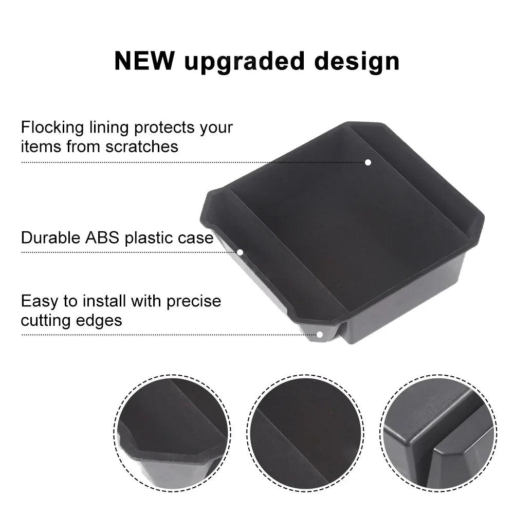 Flocked Liner Armrest Storage Box(ABS) For Tesla Cybertruck - Evooor