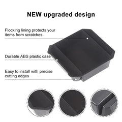 Flocked Liner Armrest Storage Box(ABS) For Tesla Cybertruck - Evooor