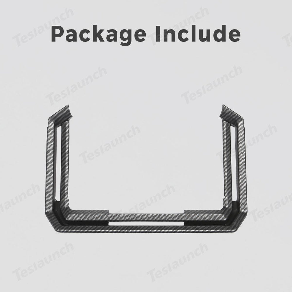 Carbon Fiber Style Rear Air Conditioning Vent Trim Cover for Tesla Cybertruck - Evooor