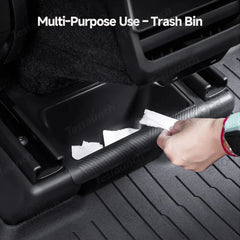 Multi-Functional Rear Flip-Top Trash & Storage Bin for Tesla Model Y Juniper 2025+