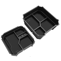 Double-layer Center Console Storage Tray Organizer Box for Tesla Cybertruck (2-pack) - Evooor
