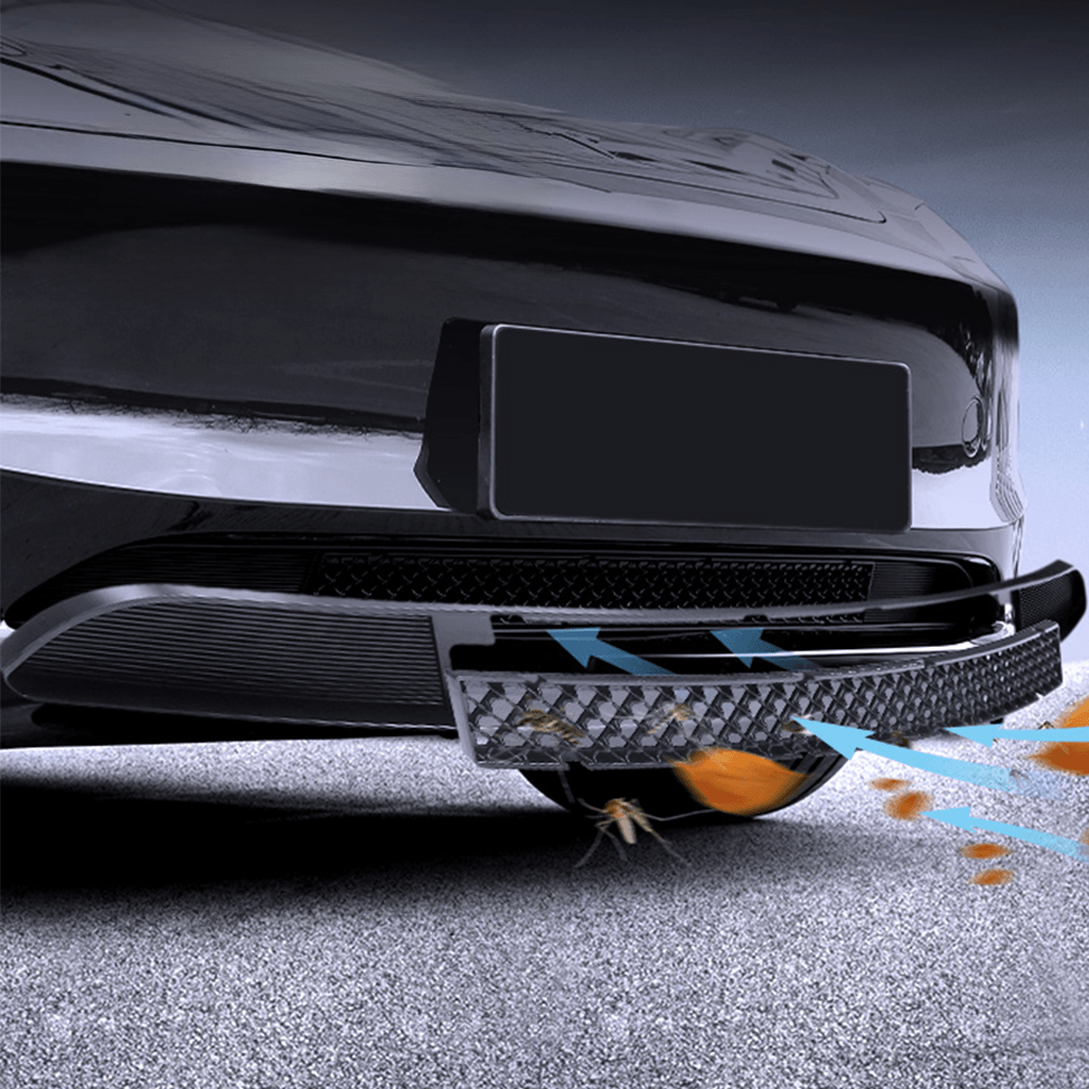 Tesla Model 3 2024+ Front Bumper Stainless Steel Radiator Grille Insert Deflector - Evooor