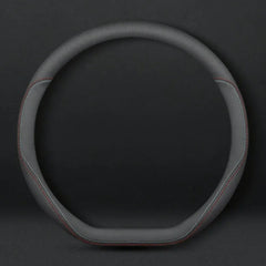 Nappa Leather D-Shaped Anti-Slip Steering Wheel Cover For VW ID.3 2025