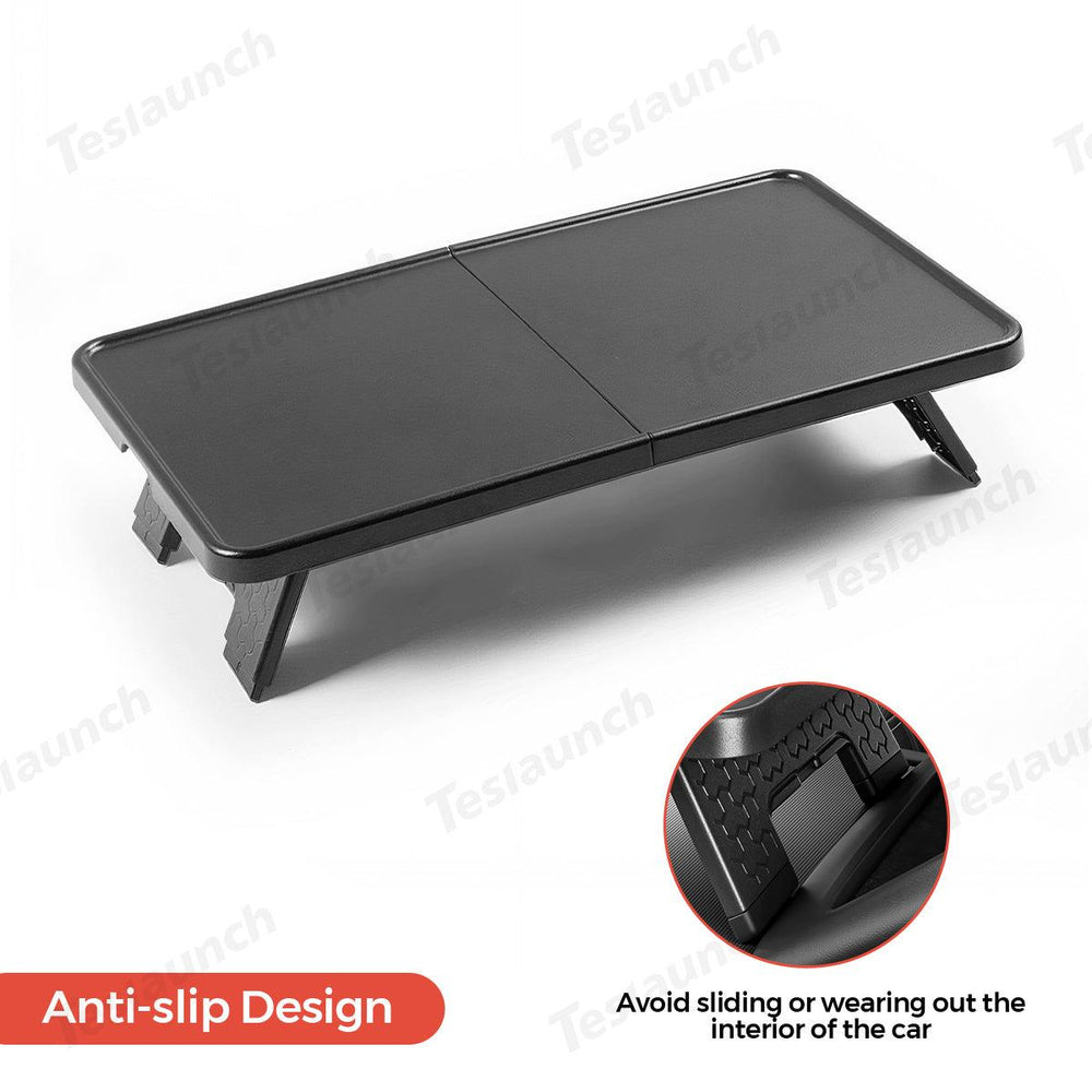 Multi-functional Foldable Desk – Center Console Mount for Tesla Model Y Juniper 2025+ - Evooor