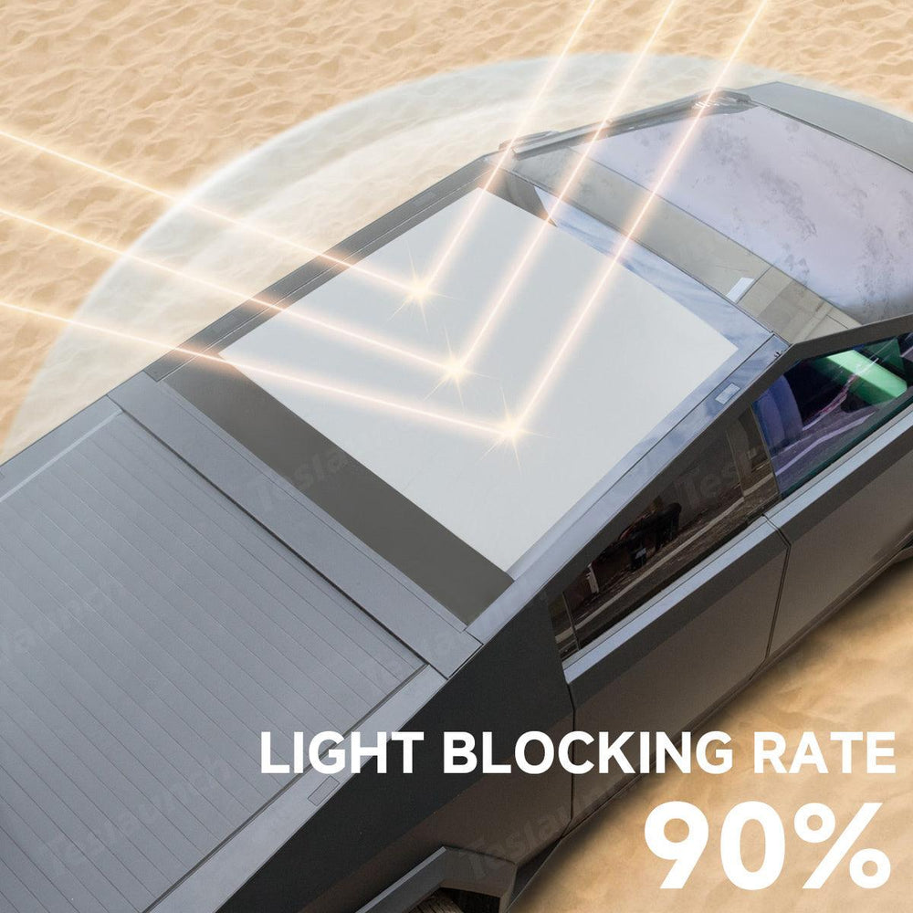 Split Nano Ice Crystal Glass Roof Sunshade for Cybertruck (2 PCS) - Evooor