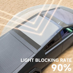 Split Nano Ice Crystal Glass Roof Sunshade for Cybertruck (2 PCS) - Evooor