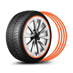 Aluminum Alloy Wheel Rim Protector- Fits All Cars (4pcs)