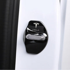 Tesla Door Latch Lock Cover Stainless Steel Protector For Model 3/Y/X/S (4pc) (2015-2023) - Evooor