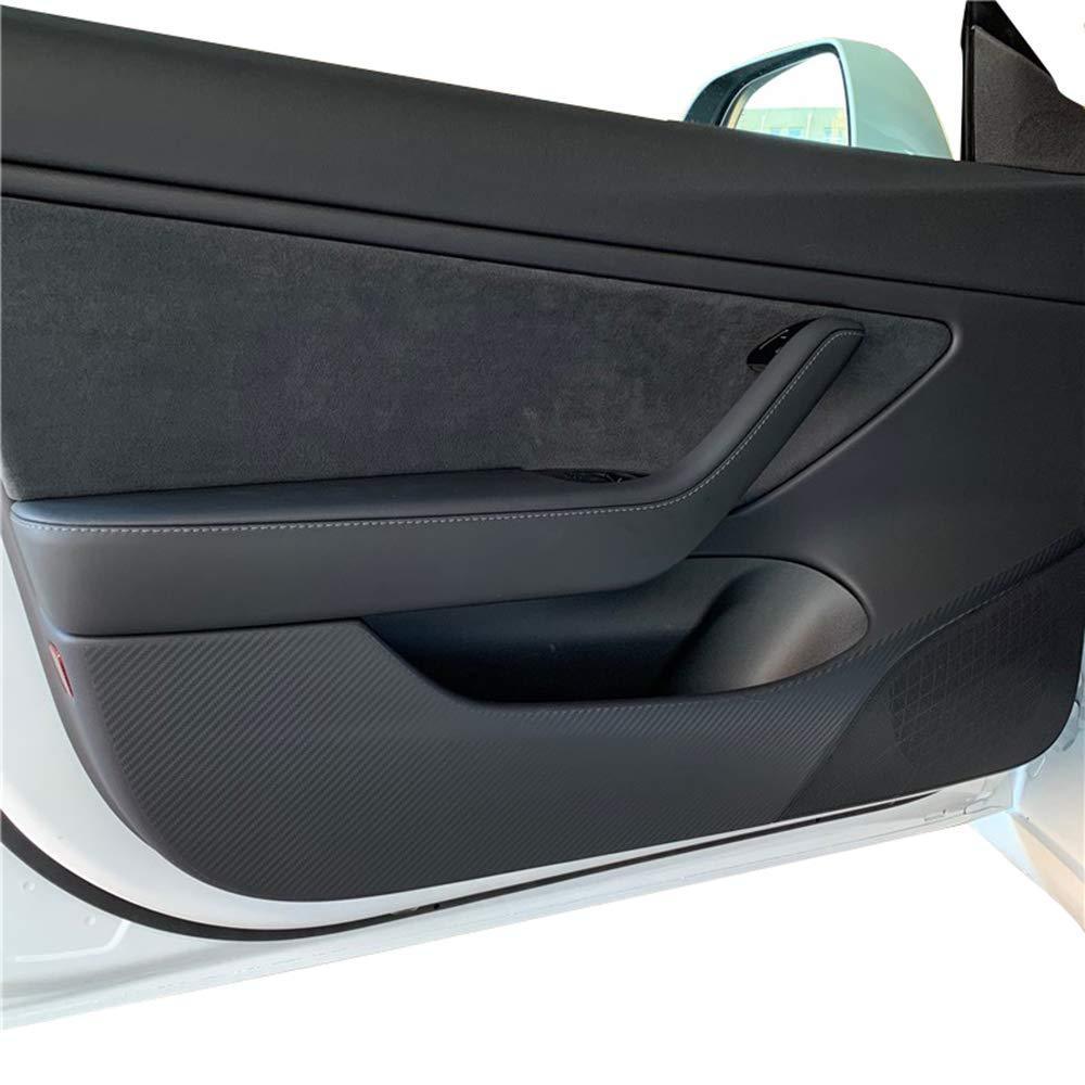 Tesla Model 3 Side Door Vinyl Wrap Guards Set - Protective Door Edge Covers (4 Pieces) for Model 3 (2017-2023) - Evooor