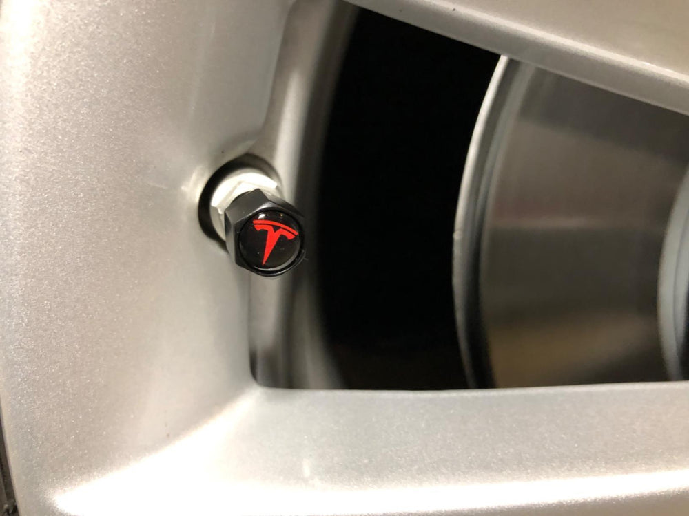 Anti-Theft Tire Stem Air Cap Cover For Tesla Model S/X/3/Y (2012-2023) - Evooor