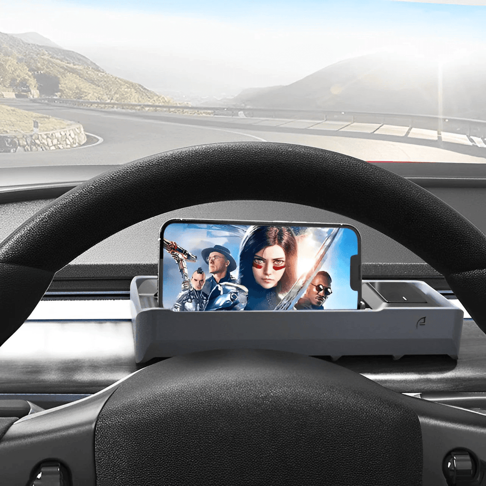 Tesla Model 3/Y Dashboard Storage Tray - Silicone Holder Organizer for Car Accessories - Evooor
