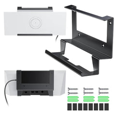 Metal Router and Power Supply Wall Mount Bracket Kit for Starlink Gen 3: Complete Accessory Set for Easy Installation - Evooor