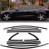 Model 3/Y Complete Chrome Delete Kit (10 Pcs) For Tesla(2017-2023) - Evooor