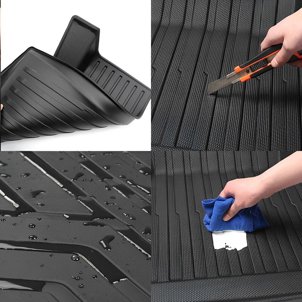 Tesla Model X Floor Mats Trunk Mat Cargo Liner for All Weather (2015-2020) - Evooor