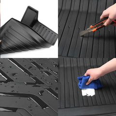 Tesla Model X Floor Mats Trunk Mat Cargo Liner for All Weather (2015-2020) - Evooor