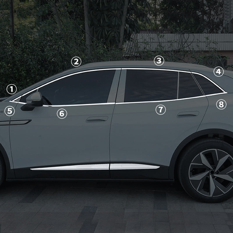 Stainless Steel Body Side/Window Trim Molding For VW ID.4 2021-2025 - Evooor