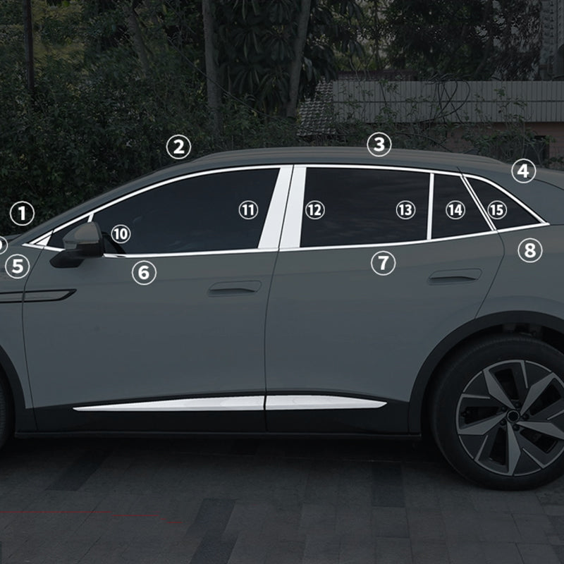 Stainless Steel Body Side/Window Trim Molding For VW ID.4 2021-2025 - Evooor