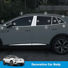 Stainless Steel Body Side/Window Trim Molding For VW ID.4 2021-2025 - Evooor