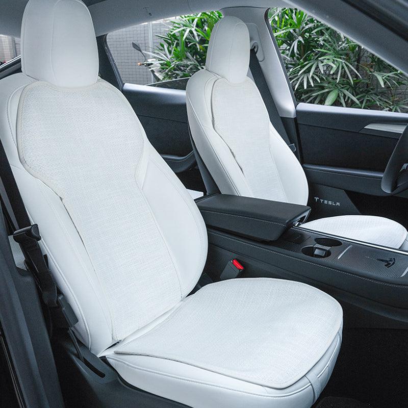 Model 3/Y Comfortable and Breathable Cotton and Linen Cushion for Tesla - Evooor