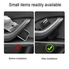 Front Door Handle Storage Box Organizer Set for Tesla Model X - 2 Pack - Evooor