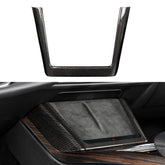Luxury Carbon Fiber Wireless Charging Pad Cover for Tesla Model S/X 2022+ - Sleek Style Upgrade - Evooor